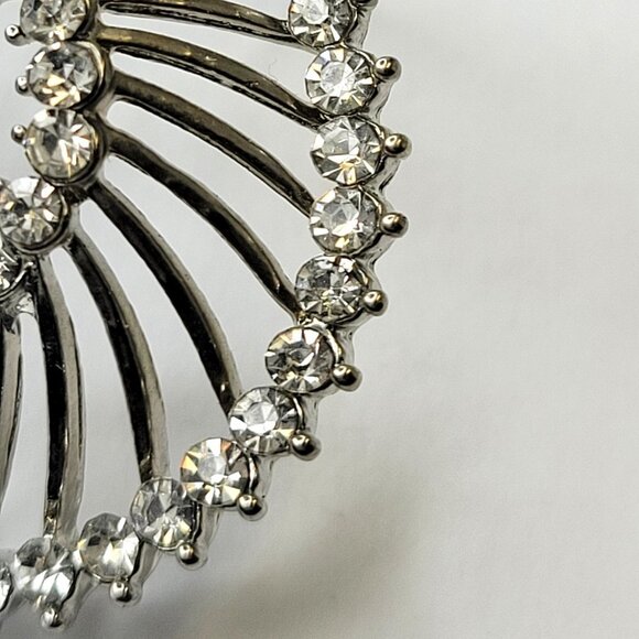 Silver Tone Starburst Earring - Picture 5 of 13